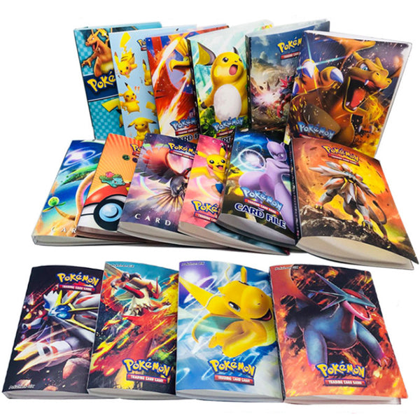 240pcs holder album toys for Novelty gift   Pokemones  Cards Book Album Book Top loaded List playing cards