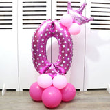 32-inch Digital Balloon Birthday Balloons Children Number Foil Balloons Happy Birthday Party Decorations Kids Ballon Cartoon Hat