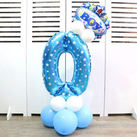 32-inch Digital Balloon Birthday Balloons Children Number Foil Balloons Happy Birthday Party Decorations Kids Ballon Cartoon Hat