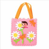 Non-Woven Fabric DIY Handbag Children Craft Toy Mini Bag Non-woven Cloth Colorful Handmade Bag Cartoon Animal Children Handbags