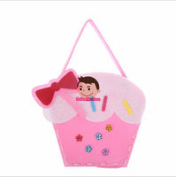 Non-Woven Fabric DIY Handbag Children Craft Toy Mini Bag Non-woven Cloth Colorful Handmade Bag Cartoon Animal Children Handbags