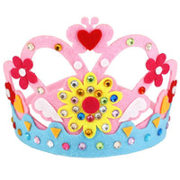 DIY Crafts Toy Crown Creative Paper Sequins Flowers Stars Patterns Toys for Kids Children Kindergarten Art Party Decorations