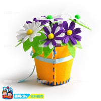 Handmade diy Potted Bouquet Material Package Crafts Kids Simulation Sewing Potted Kindergarten Children's Toys