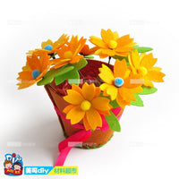 Handmade diy Potted Bouquet Material Package Crafts Kids Simulation Sewing Potted Kindergarten Children's Toys