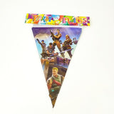 Fortnite birthday decoration supplies tableware toy ornaments set atmosphere decoration home life supplies children gifts.