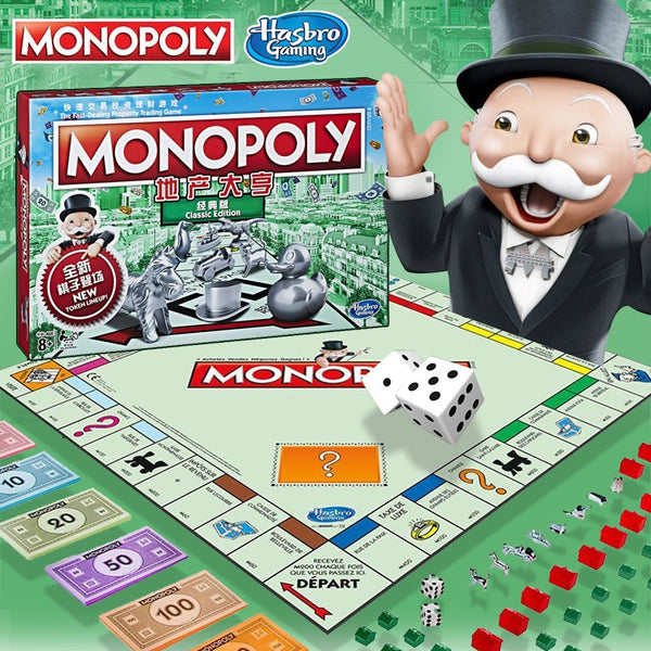 Hasbro Monopoly Fast Trade Real Estate Trading Game Play For Adult Family Gaming Education Toy Chinese Version Many Choices