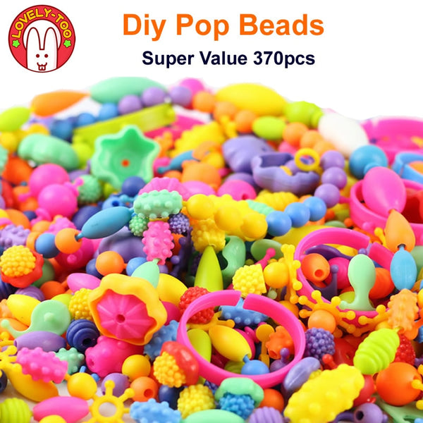 Diy Pop Beads Girls Toys Creativity Needlework Kids Crafts Children's Bracelets Handmade Jewelry Fashion Kit Toy For Girl Gift