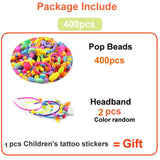 Diy Pop Beads Girls Toys Creativity Needlework Kids Crafts Children's Bracelets Handmade Jewelry Fashion Kit Toy For Girl Gift